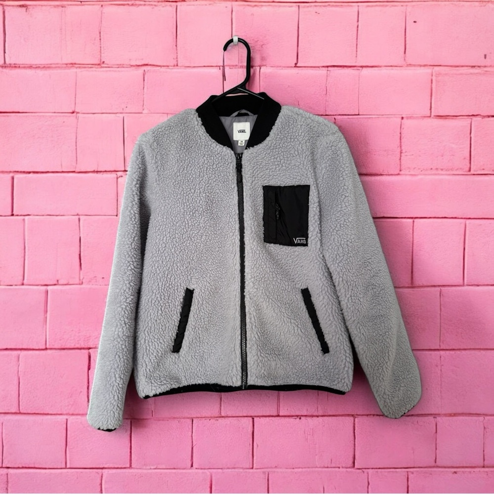 🎀VANS🎀 fleece bomber jacket
